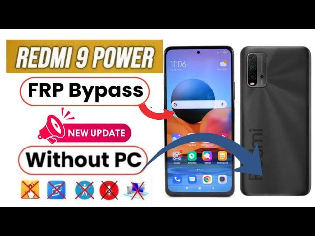 Redmi 9 Power Frp Bypass |MIUI 12.5 Unlock | Redmi 9 Power Google Lock New Method 2025