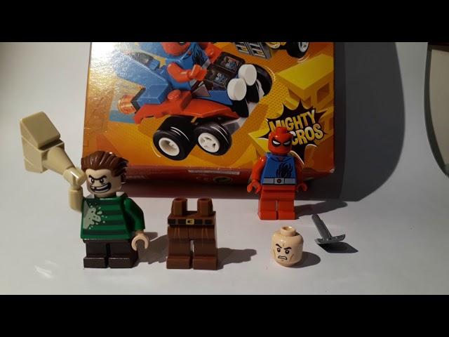 Reviewing lego scarlet spider vs Sandown set 76089