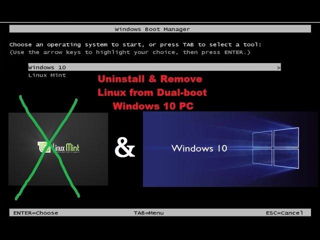 Uninstall and Remove Linux from Dual-Boot Windows 10