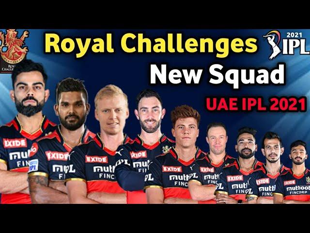 IPL 2021 - Royal Challengers Bangalore New Squad | RCB Squad IPL 2021 in UAE | rcb 2021 squad