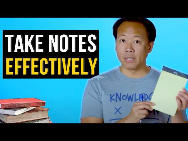 How to Take Notes Effectively | Jim Kwik