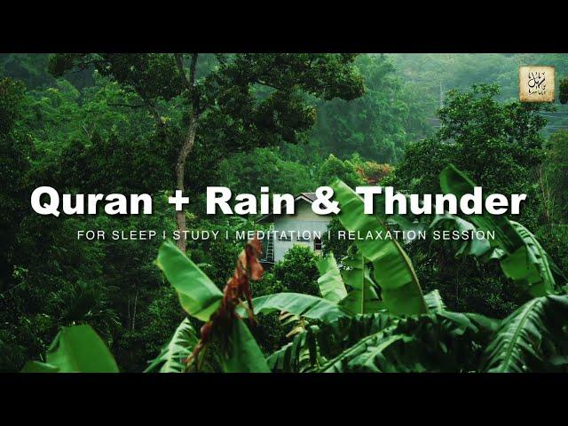 Rain and Peace Quran Recitation for sleeping relaxation meditation #quranrain #quranrecitation