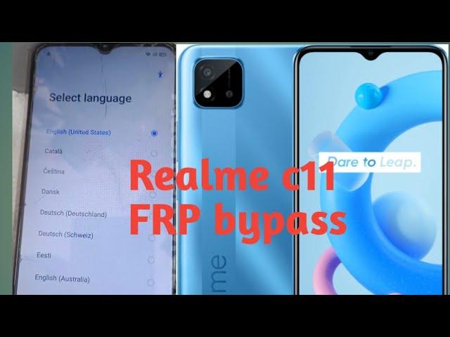 Realme c11 Frp Bypass(RMX3231)| Realme c11 Google Account bypass 2024