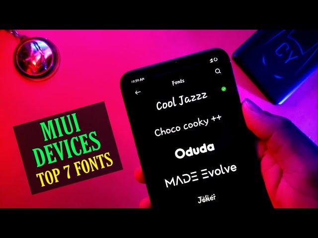 Miui 12 Fonts And Miui All Device's Fonts Support | Top 7 Fonts Any Xiaomi Devices