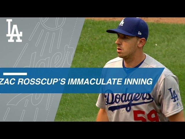 Zac Rosscup throws an immaculate inning vs. Mariners