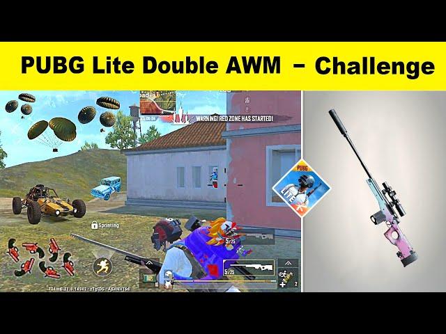 Only AWM challenge First Time Pubg Lite | Pubg mobile lite double AWM challenge with Koobra Ali