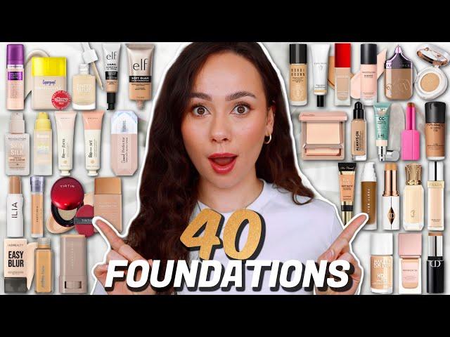 I tried 40 foundations in 2024. Here are my brutally honest reviews