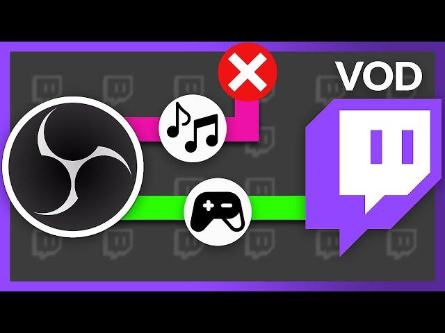 How to SEPARATE AUDIO for Twitch VOD with OBS studio (NO Voicemeeter)