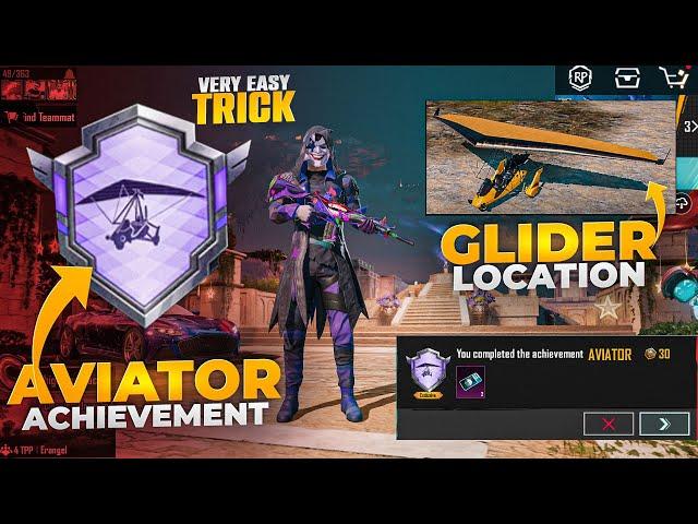 Trick  How To Complete (Aviator) Achievement | 30  Points | Flying Motor Location |PUBGM