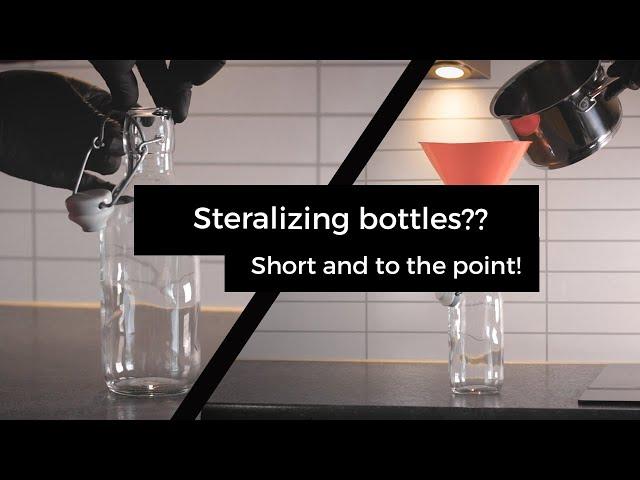 How to sterilize glass bottles(In 1 minute)