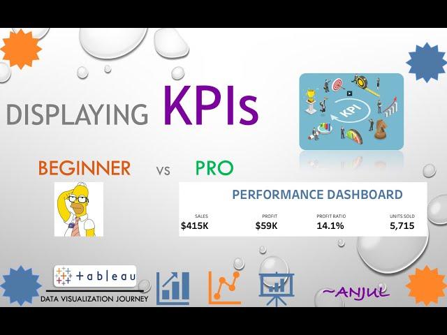 Tableau Learning - Create Single Sheet KPIs