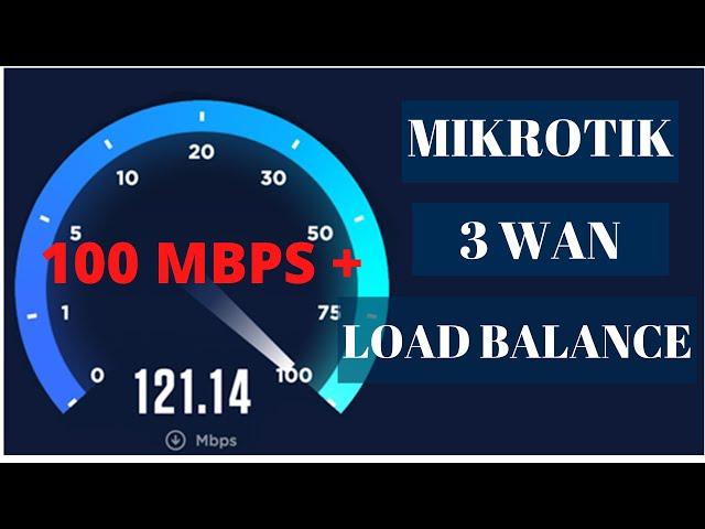 Mikrotik Load Balancing Tutorial With Speed Test | 3 WAN | Script Available