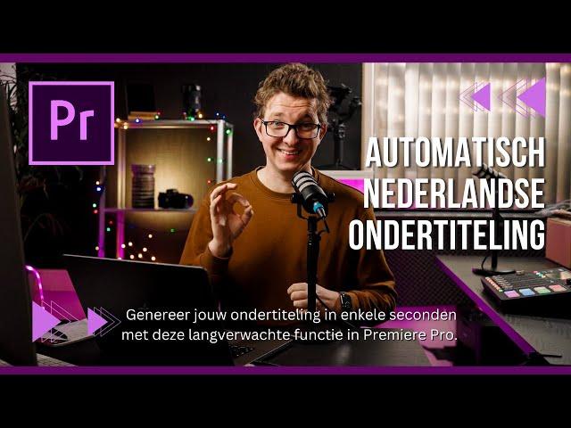 Nederlandse ONDERTITELING genereren in ENKELE MINUTEN met AI in Adobe Premiere Pro