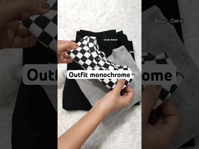 REKOMENDASI RACUN SHOPEE HAUL OOTD OUTFIT MONOCHROME!!!