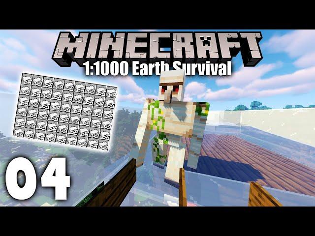 CHEAPEST 1.16 IRON FARM! Minecraft Earth 1:1000 Scale Survival