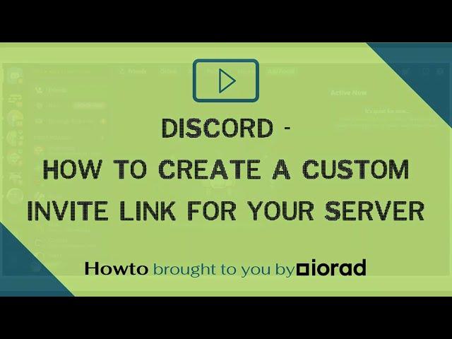 Discord - How to create a custom invite link for your server