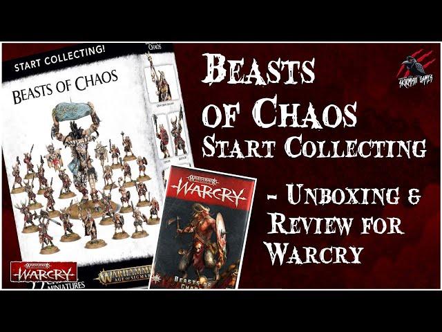 WARCRY BEASTS OF CHAOS UNBOXING REVIEW - START COLLECTING - WARCRY CARDS - Enough For A Warband?