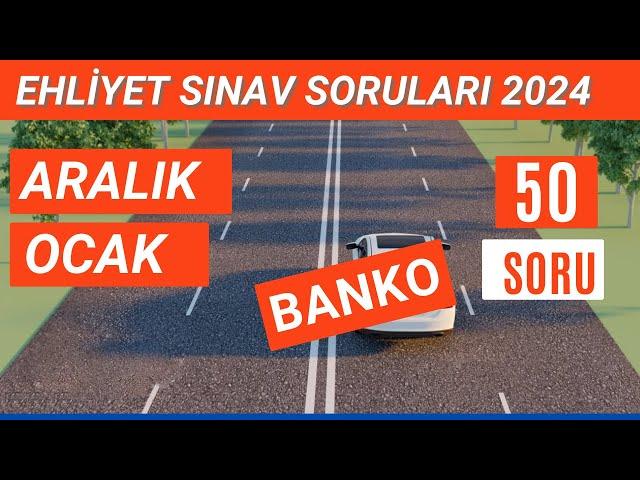 Ehliyet Sınav Soruları 2024 | Aralık, Ocak Çıkmış Ehliyet Sorularını Çöz