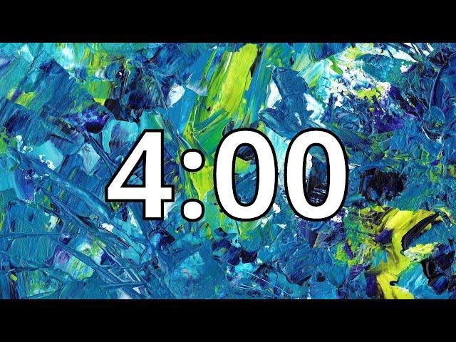 4 Minute Timer with Music | Abstract Timer