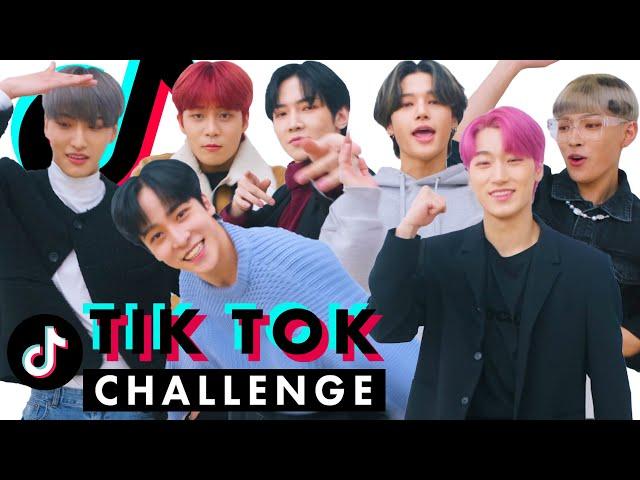 K-Pop Group ATEEZ Takes On Our TikTok Challenge Challenge! | Cosmopolitan