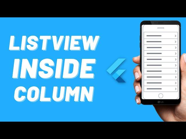 ListView inside the Column/Row widget in Flutter