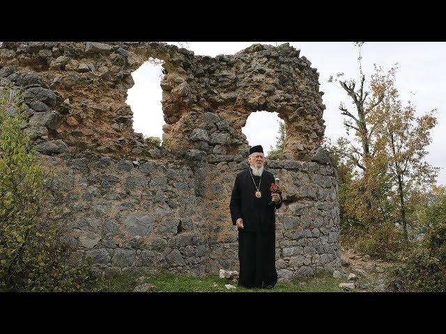 Bartholomeos, Bafra'da tarihi kilisenin kalıntılarını inceledi