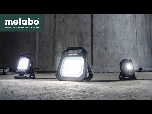 Metabo 12V / 18V Cordless Site Light BSA 12-18 LED 2000 / BSA 18 LED 4000 / BSA 18 LED 10000