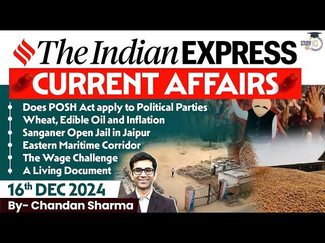 Indian Express Analysis | 16th December 2024 | The Indian Express Newspaper Analysis