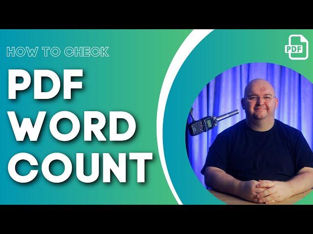 HOW TO Check PDF WORD COUNT