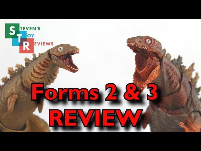 S.H. MonsterArts Shin Godzilla Second Form and Third Form Set Review