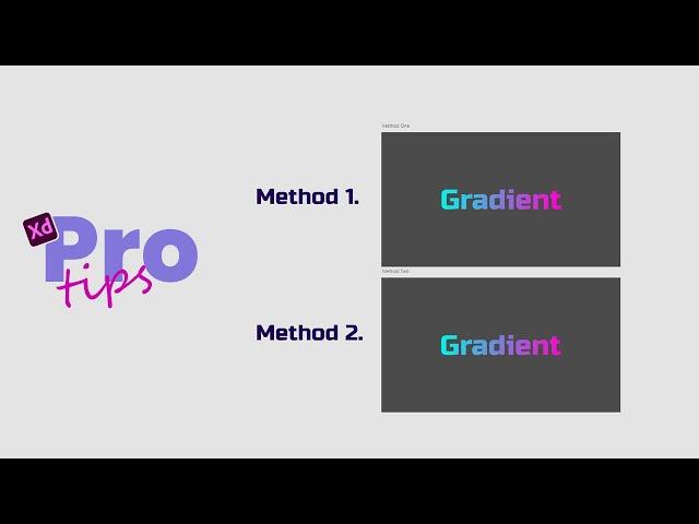 How to make gradient text in Adobe XD | Pro Tips - 2024