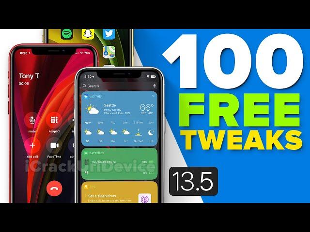 TOP 100+ FREE Cydia Tweaks for iOS 13.5 Jailbreak!