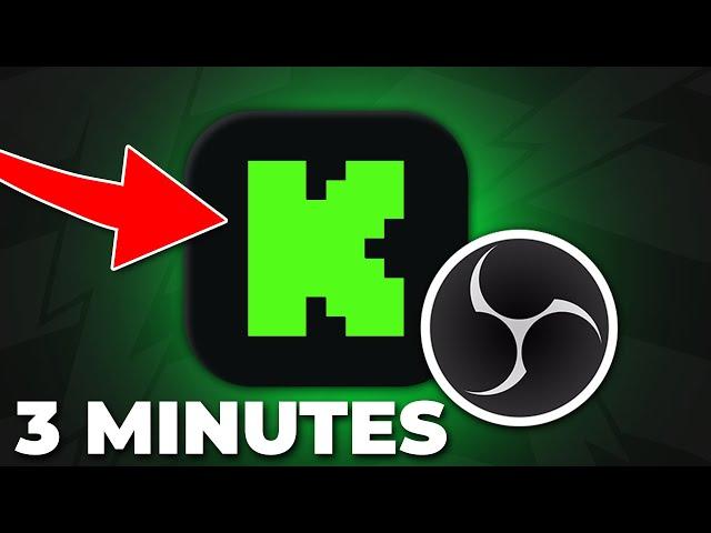 How to Stream on Kick in Under 3 Minutes (OBS Studio)