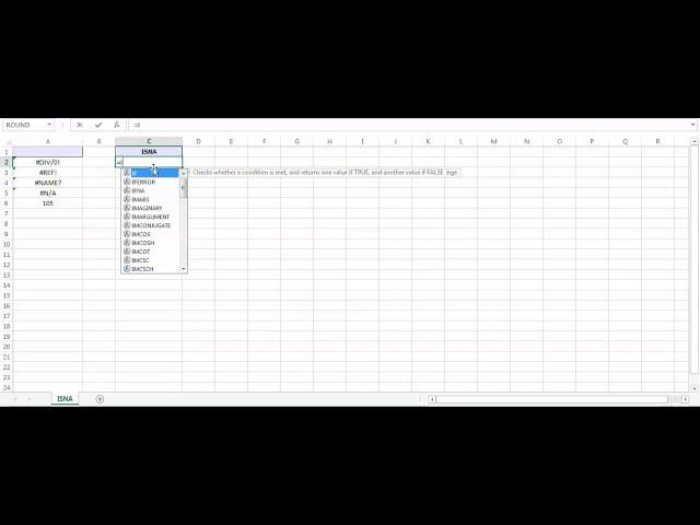 Excel ISNA Function - How to use ISNA Function