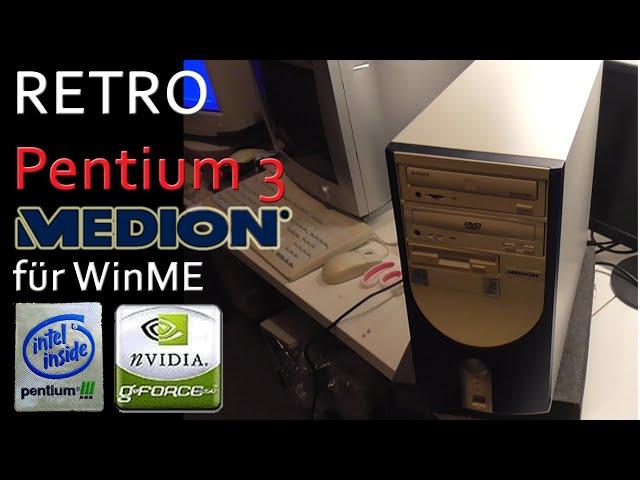 Windows ME Pentium III Retro PC "wieder ausgegraben"