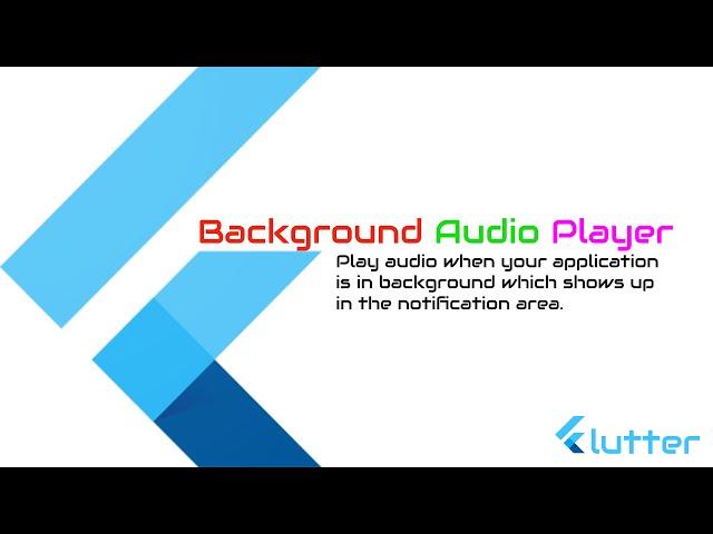 #googleflutter  Background Audio Player in Flutter, Play Audio when app is in background