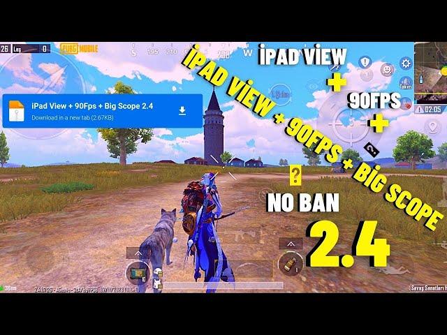 iPad View + 90 FPS  3.2| 2024 | Make Your Phone iPad | Pubg Mobile