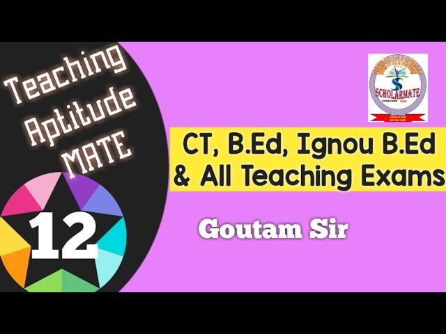 OSSTET Exam Contract Teacher Pedagogy/Teaching Aptitude Questions  ScholarmatE GS