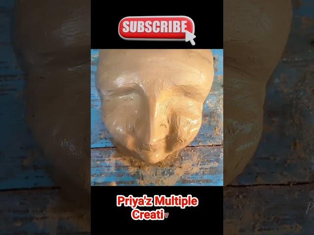 New Saraswatimurti/Saraswati facemaking/Saraswatiidol making at home #shorts #viral #shortsvideo