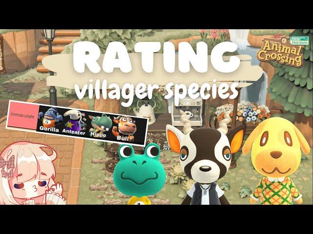 RATING EVERY ACNH SPECIES | Animal Crossing: New Horizons