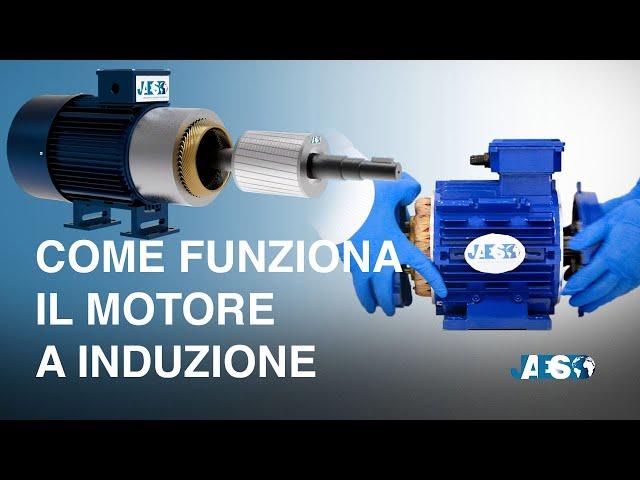 MOTORE ASINCRONO TRIFASE o MOTORE A INDUZIONE - smontaggio e spiegazione del suo funzionamento