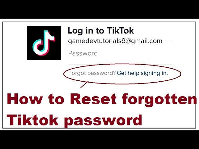 how to reset forgotten tiktok password in 1 minute