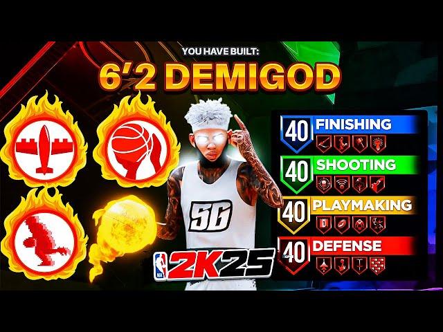 99 3PT + 96 BALL HANDLE + 96 STEAL + 87 DUNK is THE BEST 6’2 GUARD BUILD in NBA 2K25!