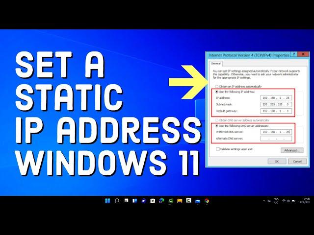 How to Assign a Static IP Address in Windows 11