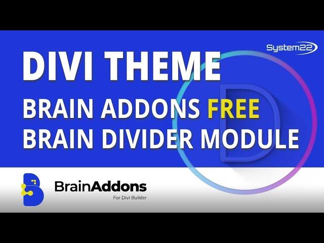 Divi Brain Addons Free Divi Plugin Brain Divider Module 