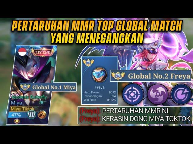 KERASIN LAGI BANG! LAWAN TOP GLOBAL 2 FREYA! 10K MMR & WINRATE 80%! | TOP GLOBAL 1 MIYA - MLBB