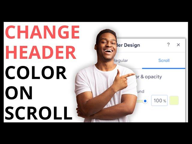 How to Change Header Color on Scroll in Wix [QUICK GUIDE]