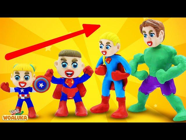 Superhero Family Song | WOA Luka Nursery Rhymes and Kids Songs | Educational Videos