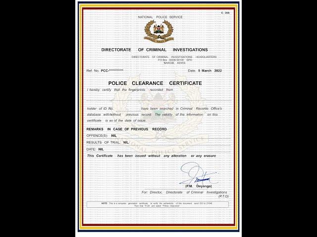 HOW TO CHECK & PRINT GOOD CONDUCT/POLICE CLEARANCE CERTIFICATE #GoodConduct #Kenya