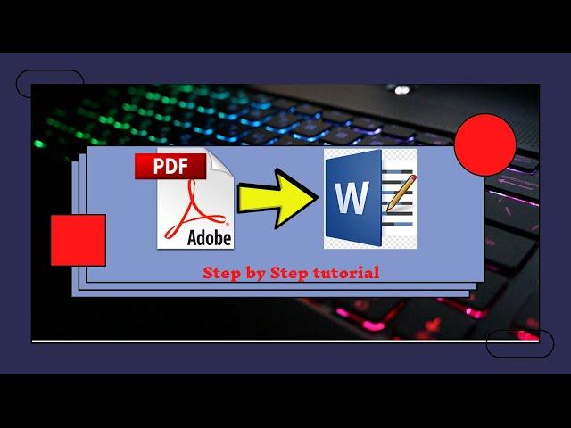How to Convert PDF to Word Document | Free and No Software  | Without Losing Format